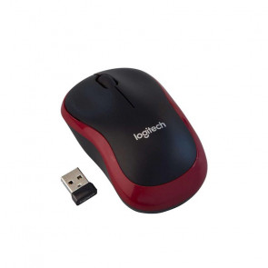 LOGITECH M185 brezžična optična rdeča miška