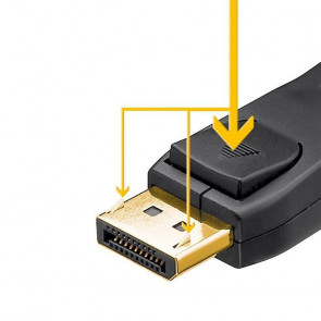 GOOBAY DisplayPort 1.2 (M/M) 2m pozlačen kabel
