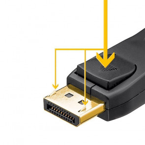 GOOBAY DisplayPort 1.2 (M/M) 3m pozlačen kabel