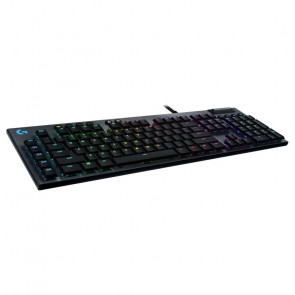 LOGITECH G815 LIGHTSYNC GL Clicky USB RGB mehanska gaming slo črna tipkovnica