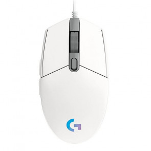 LOGITECH G102 LIGHTSYNC gaming optična bela miška