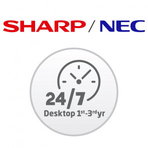 NEC podaljšanje garancije na 3 leta za 24/7 namizne zaslone