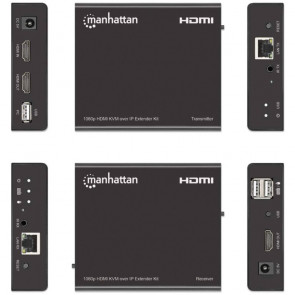 MANHATTAN HDMI KVM over IP 120m črn razdelilec