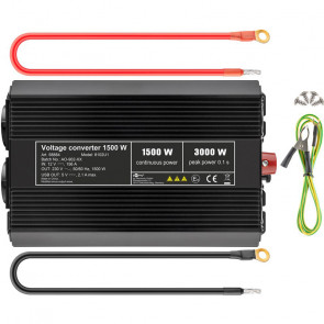 GOOBAY 12V-230V DC/AC USB-5V 1500W pretvornik inverter napajalnik