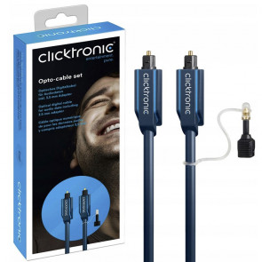 CLICKTRONIC Toslink optični avdio 0,5m moder kabel