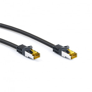 GOOBAY (91653) SFTP CAT 6A / S/FTP CAT 7 patch 15m črn mrežni povezovalni kabel