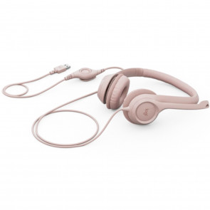 LOGITECH H390 USB roza stereo slušalke z mikrofonom