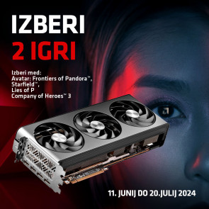 SAPPHIRE AMD Radeon RX 7700 XT NITRO+ 12GB GDDR6 ARGB gaming grafična kartica