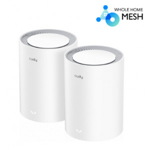 CUDY M3000 V2.0 (2-pack) AX3000 2.5G Mesh Dual Band WiFi6 brezžični usmerjevalnik - router