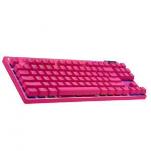 LOGITECH PRO X TKL LIGHTSPEED brezžična RGB Tactile mehanska gaming slotisk roza tipkovnica